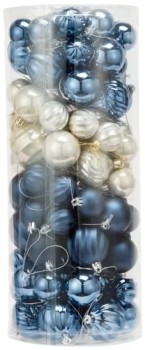 100-Pack-Blues-Christmas-Decorations on sale