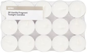 30-Pack-Vanilla-Fragrant-Tealight-Candles on sale