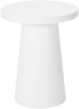 White-Textured-Side-Table on sale