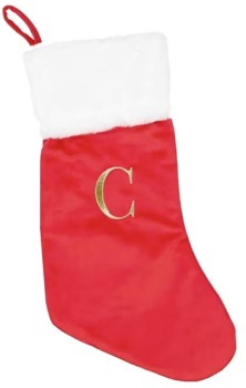 Letter-C-Stocking on sale