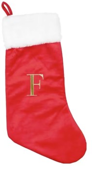 Letter-F-Stocking on sale