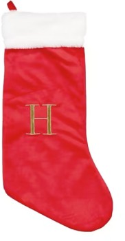 Letter-H-Stocking on sale