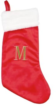 Letter-M-Stocking on sale