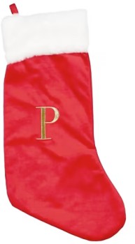 Letter-P-Stocking on sale