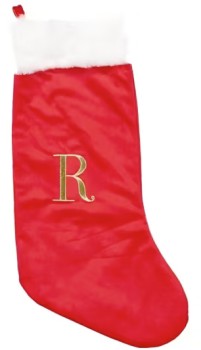 Letter-R-Stocking on sale