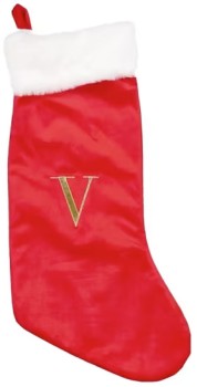 Letter-V-Stocking on sale