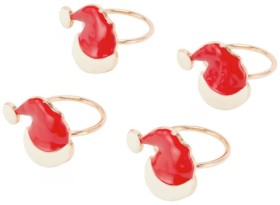 4-Pack-Santa-Hat-Napkin-Rings on sale