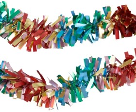 5m-Rainbow-Christmas-Tinsel on sale