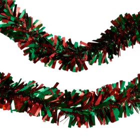 5m-Red-and-Green-Christmas-Tinsel on sale