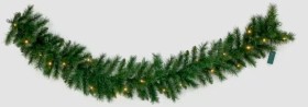 Battery-Operated-Light-Up-Green-Christmas-Garland on sale