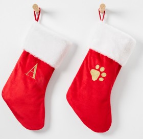 Assorted-Letter-Stockings on sale