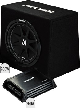 Kicker+12%26rdquo%3B+Subwoofer+in+Custom+Ported+Enclosure+%26amp%3B+Amp