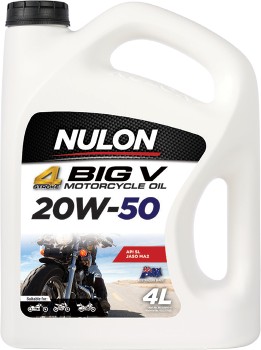 Nulon+4+Stroke+Big+V+Motorcycle+Oil+20W-50+4L