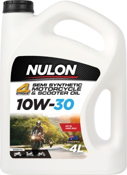 Nulon-4-Stroke-Semi-Synthetic-Motorcycle-Scooter-Oil-10W-30-4L on sale