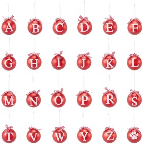 Anko-Letter-Bauble-Assorted on sale