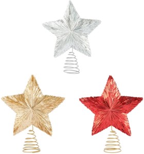 Anko-Tinsel-Tree-Topper-Assorted on sale