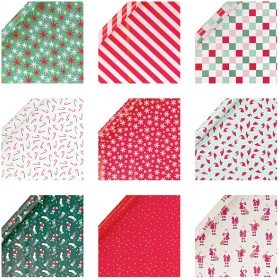 Anko+3pk+4m+Christmas+Wrap+Assorted