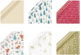 Anko+2pk+4m+Christmas+Wrap+Set+Assorted