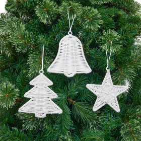 Anko-Paper-Rope-Christmas-Tree-Decorations-Assorted on sale