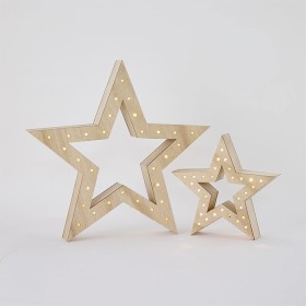 Anko-Light-Up-Wood-Stars-2pk on sale