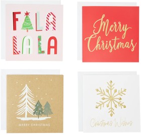 Anko-10pk-Square-Christmas-Cards-Assorted on sale