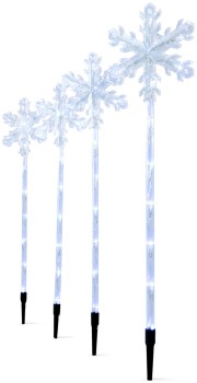 Anko-4pk-Solar-Snowflake-Stakes on sale