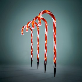 Anko-4pk-Solar-Candy-Cane-Stakes on sale