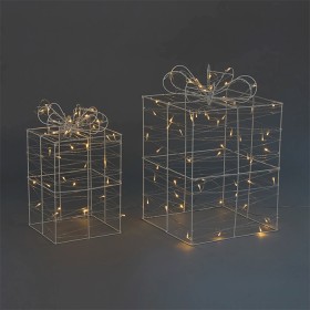 Anko+2pk+Solar+Powered+LED+Light+Up+Christmas+Presents