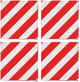 Anko-4pk-Red-and-White-Stripe-Napkins on sale