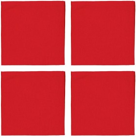 Anko-4pk-Red-Linen-Look-Napkin on sale