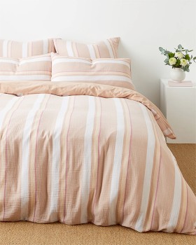 Target-QB-Sloane-Muslin-Stripe-Quilt-Cover-Set-Tan on sale