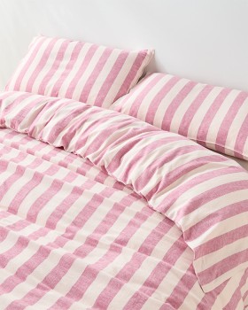 Target-QB-Reid-Stripe-Linen-Cotton-Quilt-Cover-Set-Washed-Violet on sale