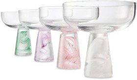 Anko-Set-of-4-Swirl-Pop-Martini-Glasses on sale