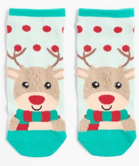 Target+Novelty+Fashion+Sock.+Reindeer+Green