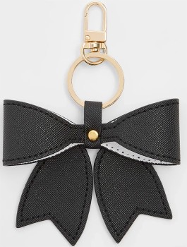 Target-Bow-Bag-Charm-Black on sale