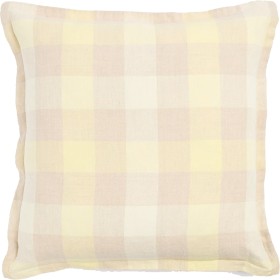 Layla+Linen+Gingham+Cushion