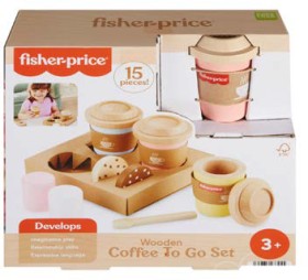 Fisher-Price+Wooden+Coffee+To+Go+Set