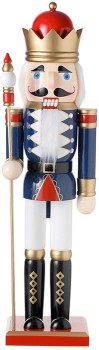 David+Jones+Collection+Wooden+Blue+King+Nutcracker+61cm