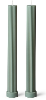 Black-Blaze-Column-Pillar-Candles-in-Eucalyptus on sale