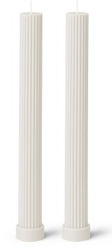 Black+Blaze+Column+Pillar+Candles+in+White