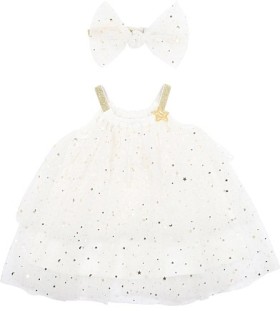 Minihaha-Sparkly-Tiered-Dress-with-Headband on sale