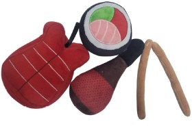 David-Jones-Collection-Sushi-Lunch-Pet-Toy-Set on sale