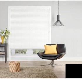 50mm+White+Blade+Width+Faux+Wood+Venetian+Blinds