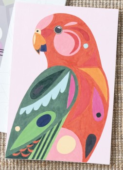 NEW-Pete-Cromer-Paint-by-Numbers-40-x-60cm-Bird-Red on sale