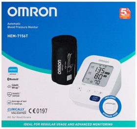 Omron+HEM7156T+Bluetooth+Automatic+Blood+Pressure+Monitor