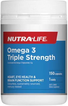 Nutra-Life+Omega+3+Triple+Strength+150+Capsules