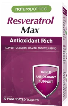 Naturopathica+Resveratrol+Max+Antioxidant+Rich+30+Tablets