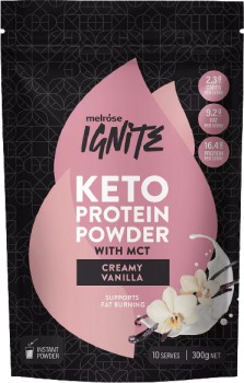 Melrose+Ignite+Keto+Protein+Powder+with+Mct+Creamy+Vanilla+300g