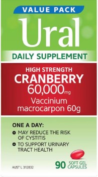 Ural+High+Strength+Cranberry+60000mg+90+Capsules