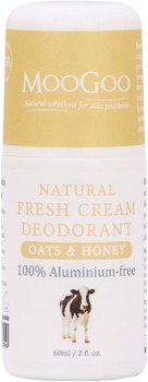 MooGoo-Fresh-Cream-Deodorant-Oats-Honey-60ml on sale